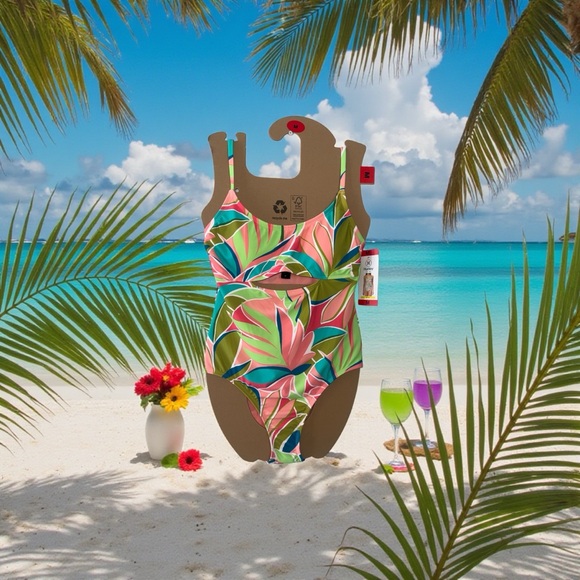 Hurley Other - Hurley Women’s Graphic Leaf Citron One Piece Swimsuit NWT